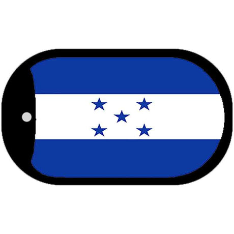 Honduras Flag Scroll Metal Novelty Dog Tag Necklace DT-489