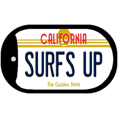 Surfs Up California Novelty Metal Dog Tag Necklace DT-4903