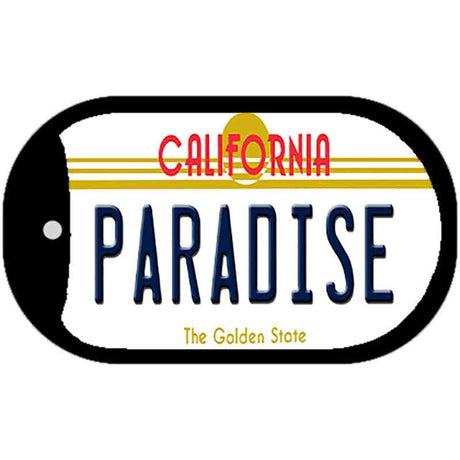 Paradise California Novelty Metal Dog Tag Necklace DT-4904