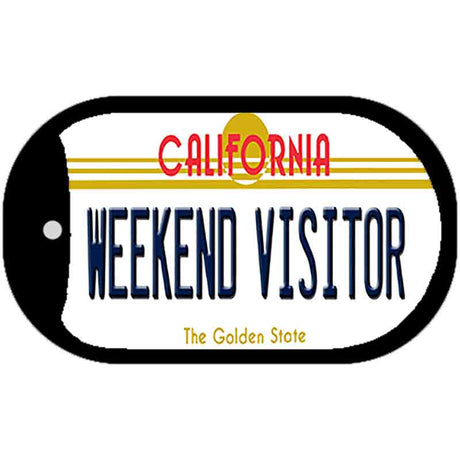 Weekend Visitor California Novelty Metal Dog Tag Necklace DT-4907