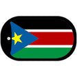 South Sudan Flag Metal Novelty Dog Tag Necklace DT-4910