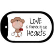 Love in our Hearts Novelty Metal Dog Tag Necklace DT-5017