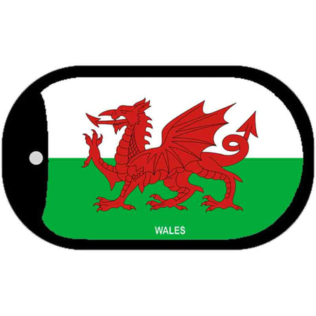 Wales Flag Metal Novelty Dog Tag Necklace DT-510