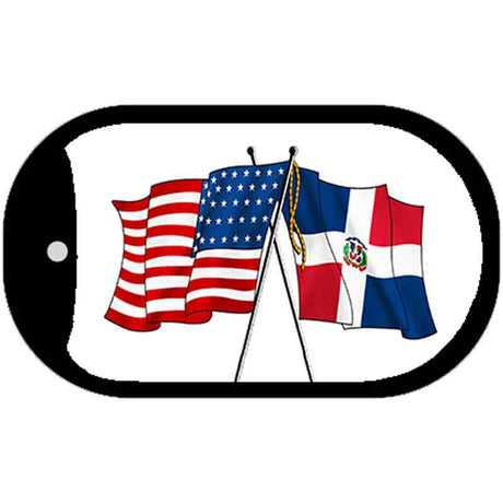 American Dominican Republic Flag Metal Novelty Dog Tag Necklace DT-5125