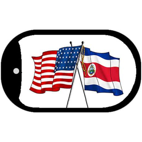 American Costa Rica Flag Metal Novelty Dog Tag Necklace DT-5126