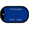 Michigan State Blank Novelty Metal Dog Tag Necklace DT-5152