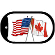 American Canada Flag Metal Novelty Dog Tag Necklace DT-516