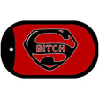 Super Bitch Novelty Metal Dog Tag Necklace DT-5177