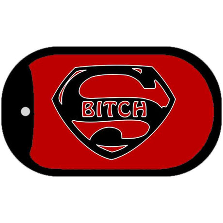 Super Bitch Novelty Metal Dog Tag Necklace DT-5177