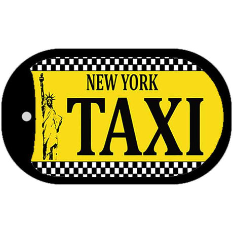 New York Taxi Novelty Metal Dog Tag Necklace DT-5221