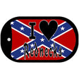 I Love Rednecks Dog Tag Kit Novelty Necklace DT-5251