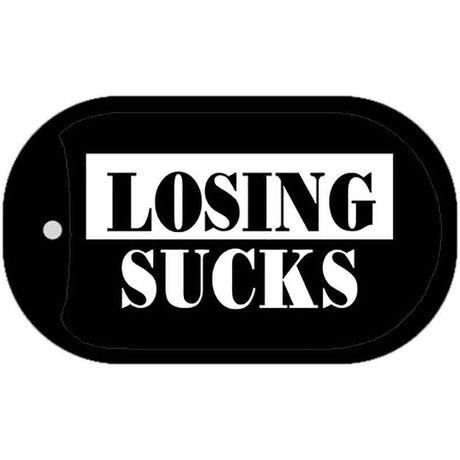 Losing Sucks Novelty Metal Dog Tag Necklace DT-5254