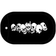 Skulls Novelty Metal Dog Tag Necklace DT-5256