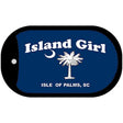 Island Girl Flag Novelty Metal Dog Tag Necklace DT-5257