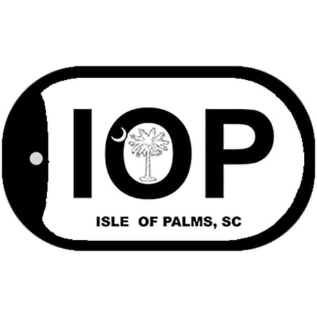 IOP White South Carolina Novelty Metal Dog Tag Necklace DT-5258