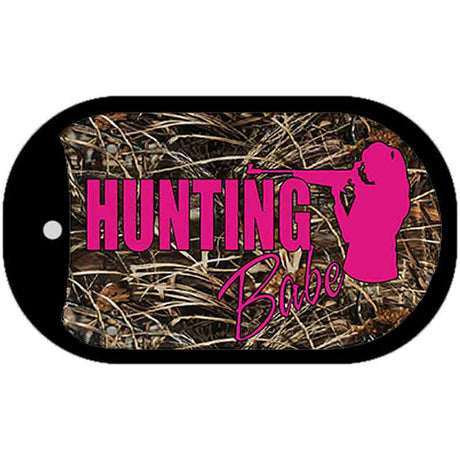 Hunting Babe Novelty Metal Dog Tag Necklace DT-5262