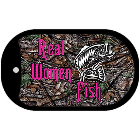 Real Women Fish Novelty Metal Dog Tag Necklace DT-5269