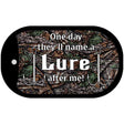 Name A Lure Novelty Metal Dog Tag Necklace DT-5270