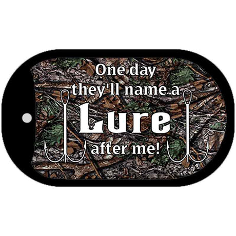 Name A Lure Novelty Metal Dog Tag Necklace DT-5270