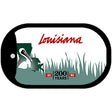 Louisiana State Blank Novelty Metal Dog Tag Necklace DT-5280