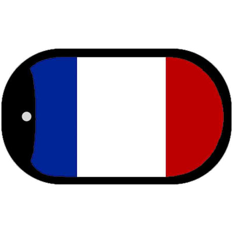 France Flag Metal Novelty Dog Tag Necklace DT-528