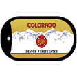 Colorado Denver Firefighter State Blank Novelty Metal Dog Tag Necklace DT-5328