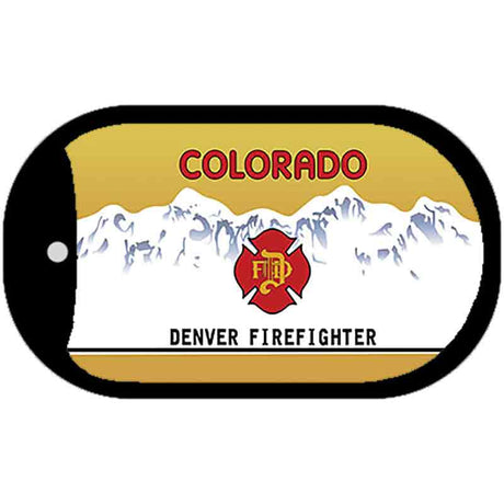 Colorado Denver Firefighter State Blank Novelty Metal Dog Tag Necklace DT-5328