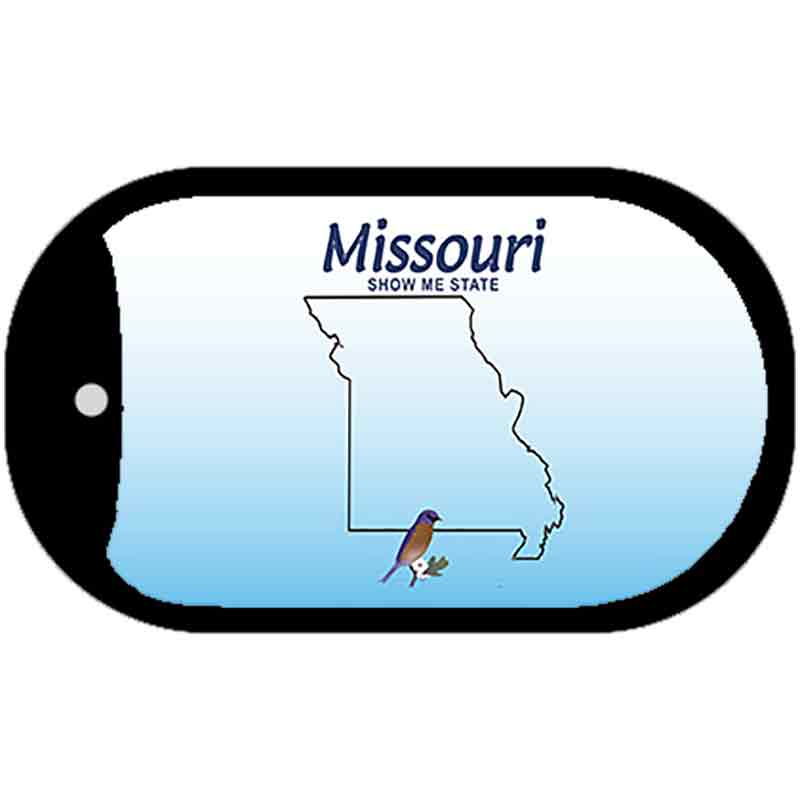 Missouri State Blank Novelty Metal Dog Tag Necklace DT-5331