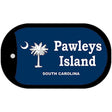 Pawleys Island Blue Novelty Metal Dog Tag Necklace DT-5333