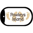 Pawleys Island Foot s Novelty Metal Dog Tag Necklace DT-5337