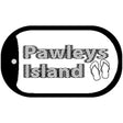 Pawleys Island Flip Flops Novelty Metal Dog Tag Necklace DT-5340