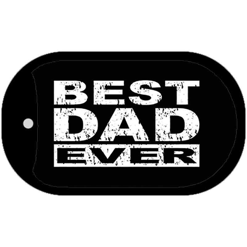 Best Dad Ever Novelty Metal Dog Tag Necklace DT-5344