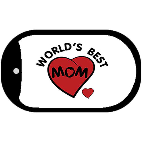 Worlds Best Mom Novelty Metal Dog Tag Necklace DT-5346