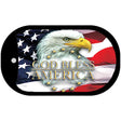 God Bless America Metal Novelty Dog Tag Necklace DT-5348