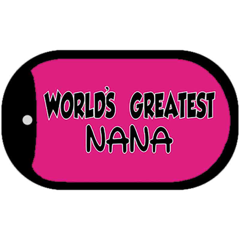 Worlds Greatest Nana Novelty Metal Dog Tag Necklace DT-5351