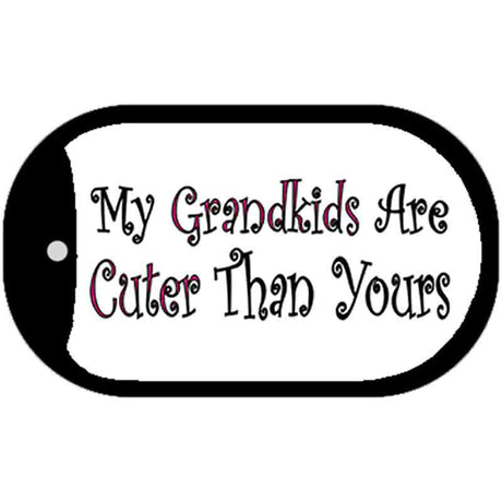 My Kids Are Cuter Novelty Metal Dog Tag Necklace DT-5353