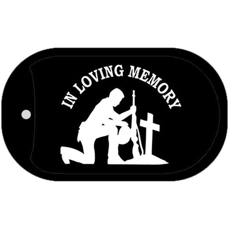 In Loving Memory Cross Novelty Metal Dog Tag Necklace DT-5410