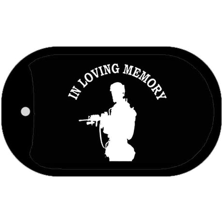 In Loving Memory Standing Novelty Metal Dog Tag Necklace DT-5411