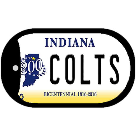 Colts Indiana Novelty Metal Dog Tag Necklace DT-5427