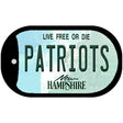 Patriots New Hampshire Novelty Metal Dog Tag Necklace DT-5435