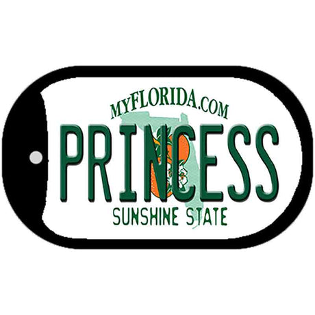 Princess Florida Novelty Metal Dog Tag Necklace DT-6023