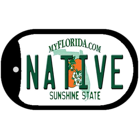 Native Florida Novelty Metal Dog Tag Necklace DT-6029