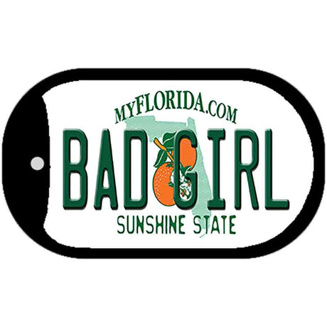 Bad Girl Florida Novelty Metal Dog Tag Necklace DT-6031