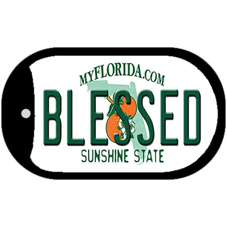 Blessed Florida Novelty Metal Dog Tag Necklace DT-6035