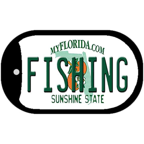 Fishing Florida Novelty Metal Dog Tag Necklace DT-6036