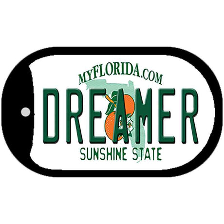 Dreamer Florida Novelty Metal Dog Tag Necklace DT-6038