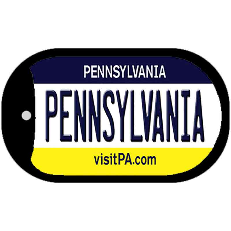 Pennsylvania Novelty Metal Dog Tag Necklace DT-6046