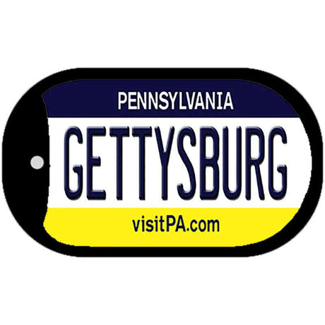 Gettysburg Pennsylvania Novelty Metal Dog Tag Necklace DT-6051