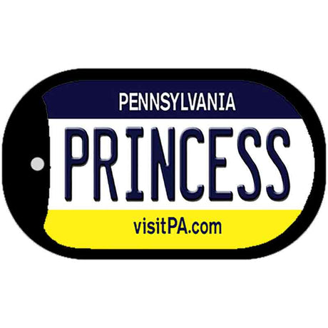 Princess Pennsylvania Novelty Metal Dog Tag Necklace DT-6060