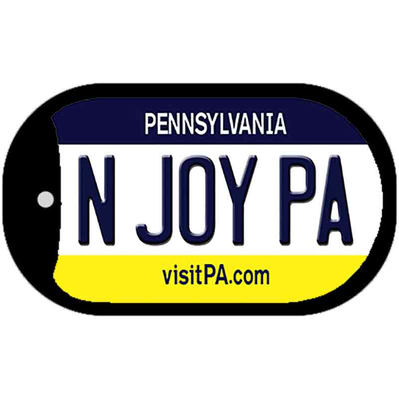 N Joy PA Pennsylvania Novelty Metal Dog Tag Necklace DT-6063